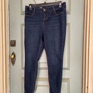 TRUE CRAFT High Rise Skinny Dark Jeans Sz 16